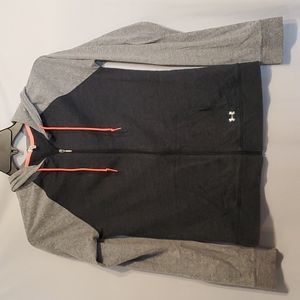 Under Armour lightweight jacket Size M black gray orange